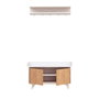 Hanah Home Stato Recibidor Roble y Blanco